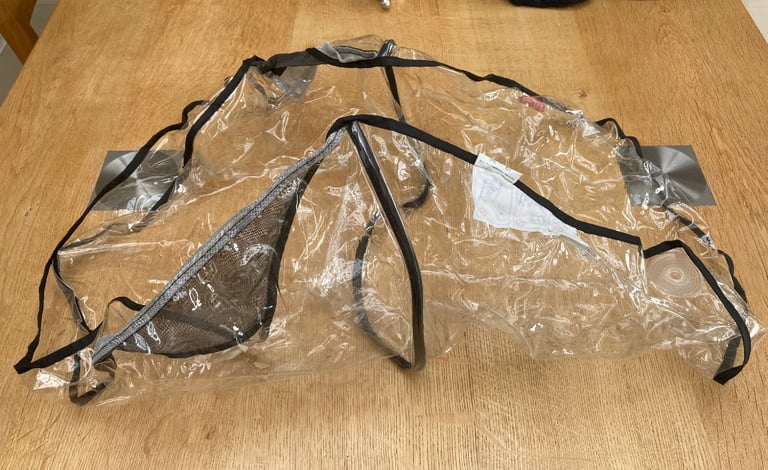McLaren pram footmuff and accessories