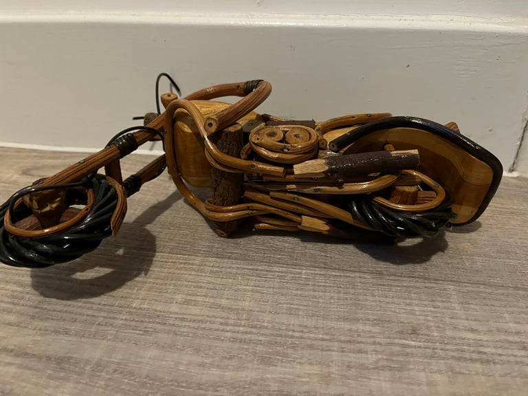 Wooden motorbike