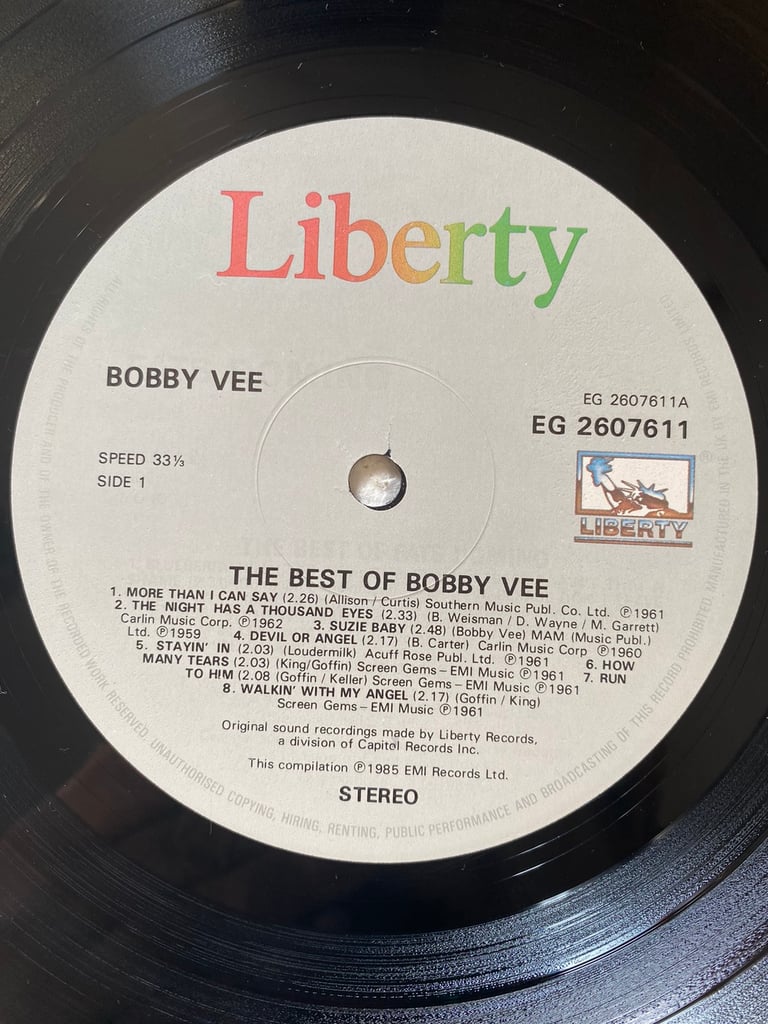 The best of Bobby vee . 