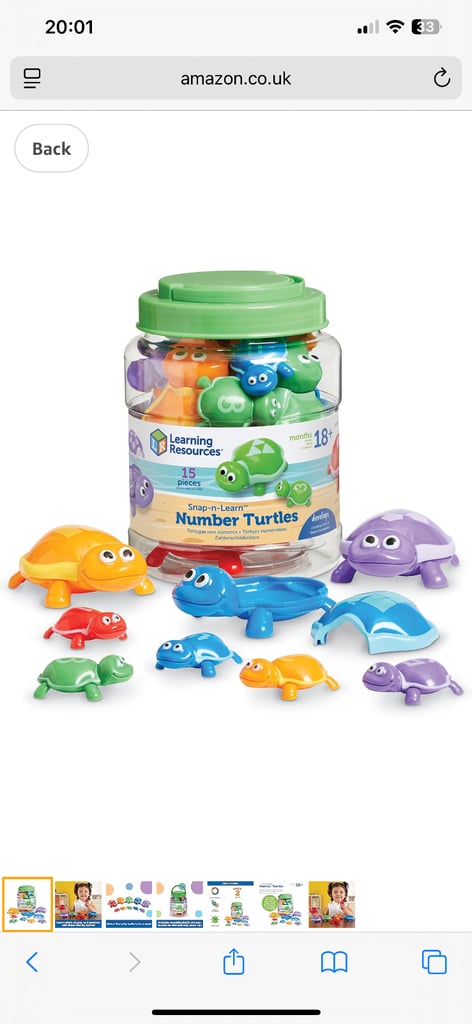 Learning Resources Snap-n-Learn Number Turtles