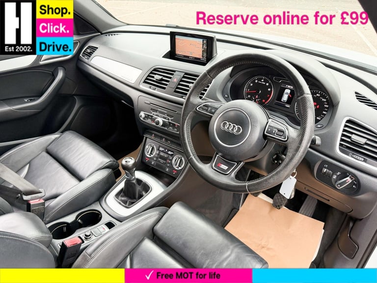 2012 Audi Q3 2.0 TFSI S line SUV 5dr Petrol Manual quattro Euro 5 (s/s) (170 ps) ESTATE Petrol Ma...