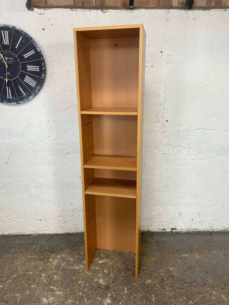 image for Teemo Pine Effect Bookcase with Adjustable Shelves