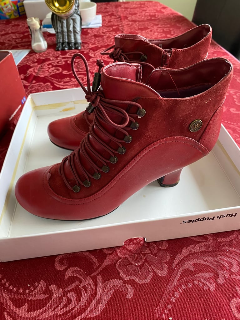 Red hush puppies