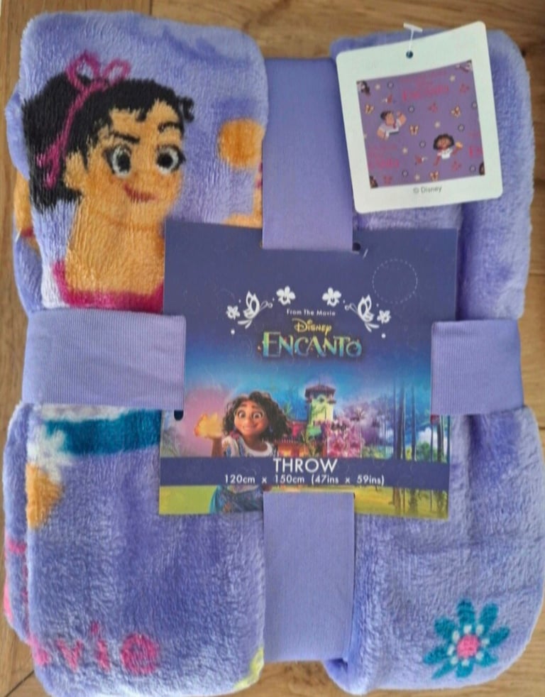 image for Encanto by Disney fleece blanket soft warm cosy throw 150cm x 120cm brand new with tags 