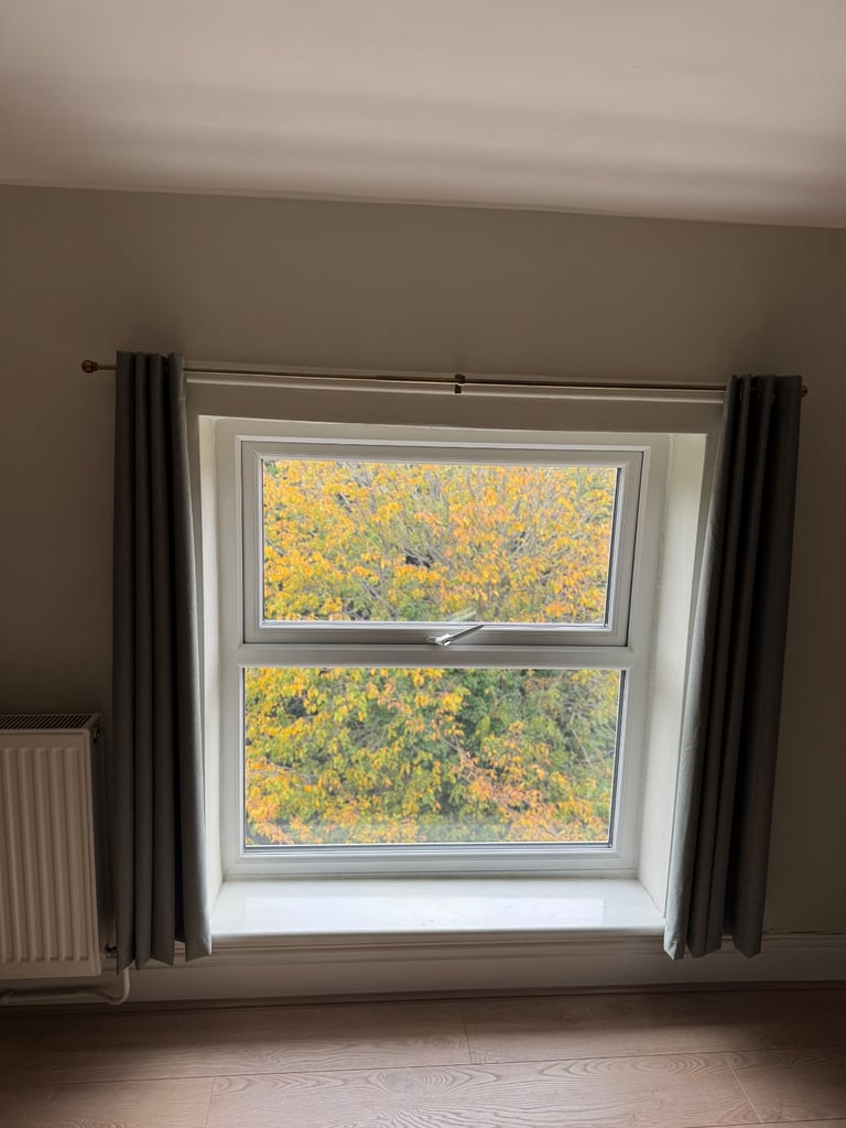 image for Grey Eyelet Curtains – Modern & Stylish