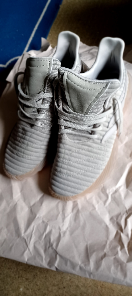 Brand New Adidas Sobakov Sesame/ light brown mens trainers