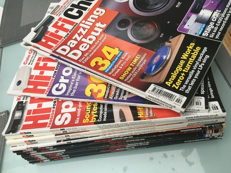 BULK 16 HI-FI CHOICE BUNDLE FROM 1995 TO 2016 LINN NAIM CYRUS REGA PROJECT TRIANGE SALE £19.99