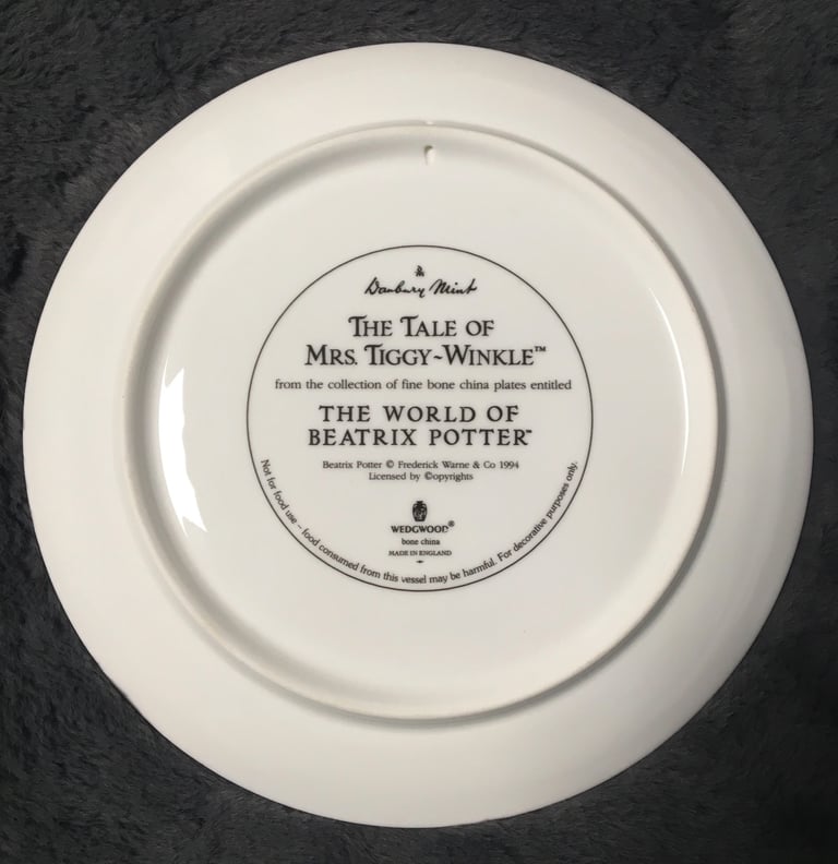 Wedgwood/Danbury mint ‘The world of Beatrix potter’ plate collection  