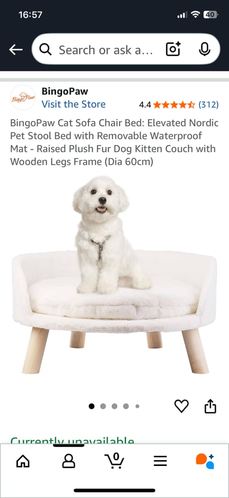 Cat sofa bed
