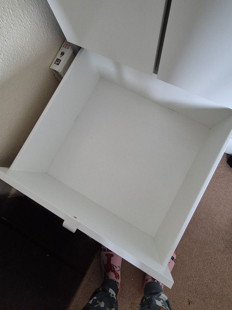 White/Grey VISTHUS IKEA Wardrobe