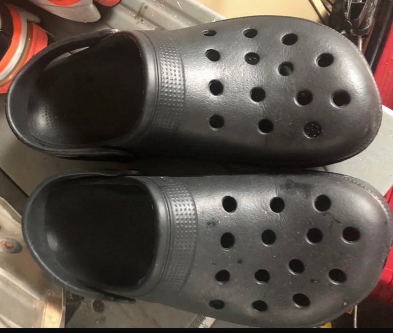 image for Crocks style shoes garden holiday used once size 45 appox 10-11 adults