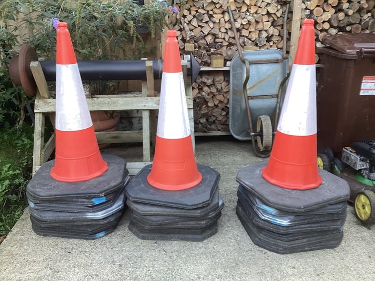 image for Large Traffic Cones 38inch Tall