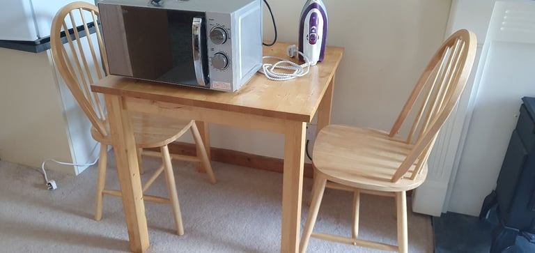 image for Beech ikea table and chairs