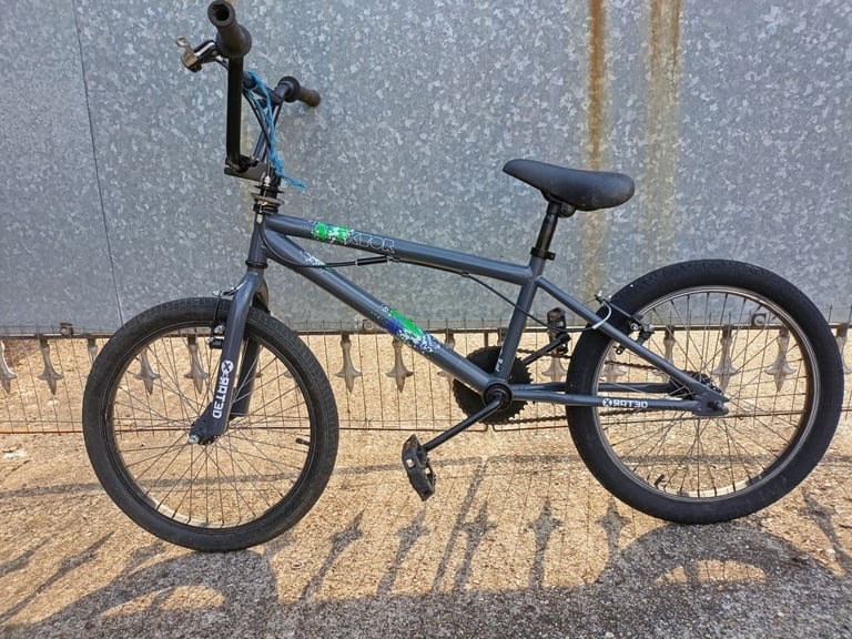 X-RATED SPEKTOR(GREY/BLACK)20 INCH WHEEL BMX BIKE,GIRO EQUIPED,ALLOY BRAKES