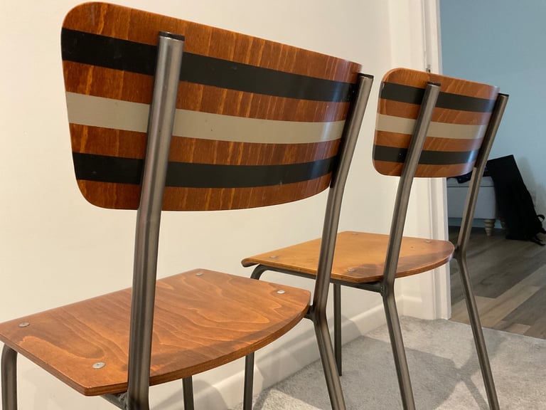 2 x retro designer chairs by Olivia Scott-Taylor