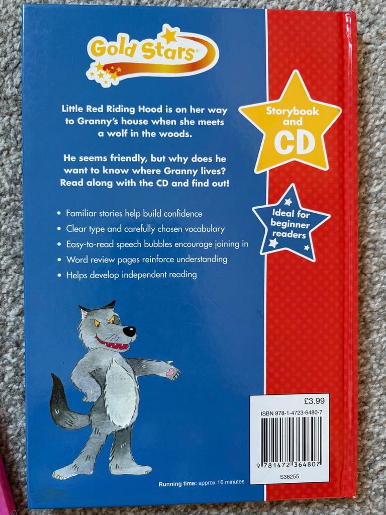 3 x Gold Stars books with CD 💿 