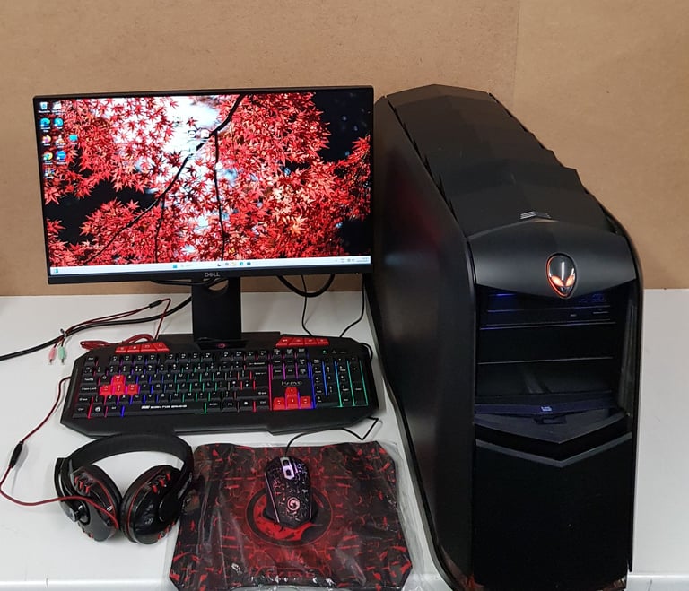 Dell Alienware Gaming PC Computer, intel core i7, 32GB RAM, 500GB SSD+2TB HDD, 4GB Graphics,Wind.11
