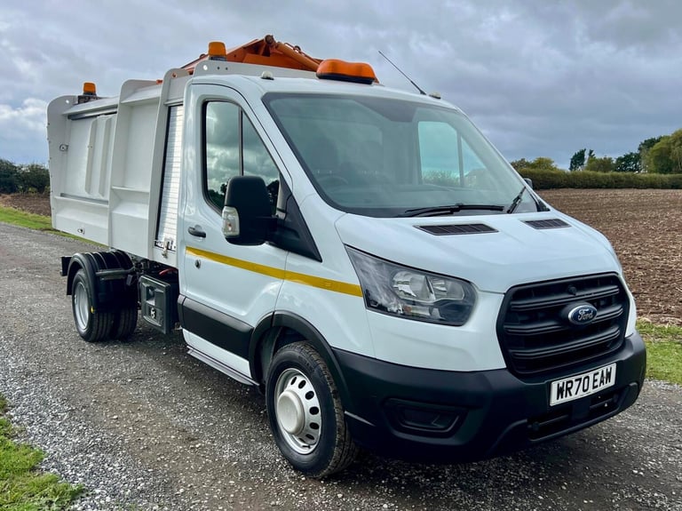 FORD TRANSIT 2.0 350 EcoBlue HD Leader BIN RECYCLING TIPPER White Manual Diesel