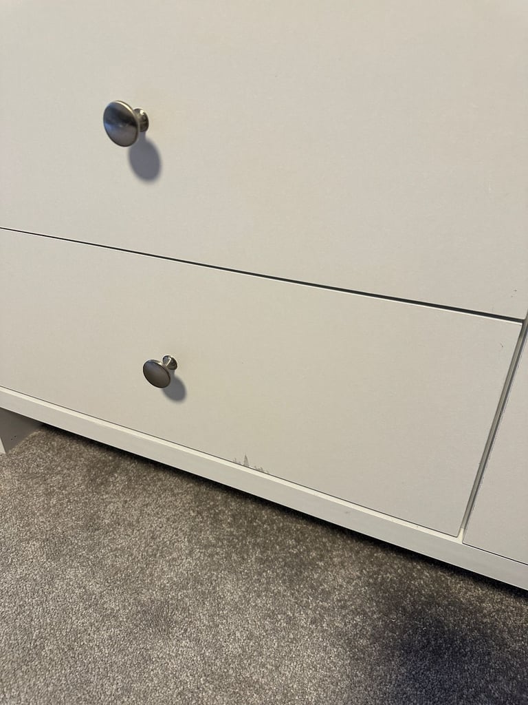 Wayfair IrisVibe 3+4 Drawer Chest of Drawers, White