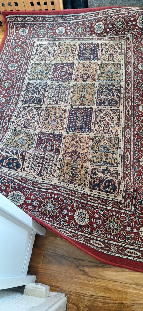image for Ikea Egyptian style rug in good condition from free pets and smoke home