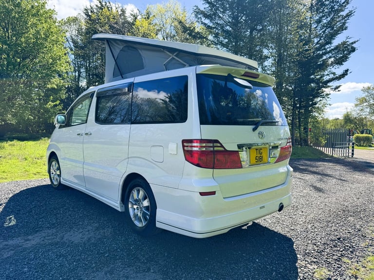 TOYOTA ALPHARD 2005 2.4 PETROL AUTO CAMPER VAN POP TOP ROOF REAR CONVERSION