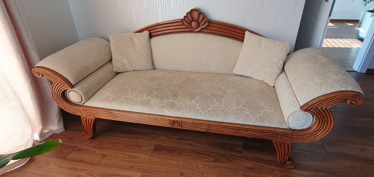 Antique cream sofa