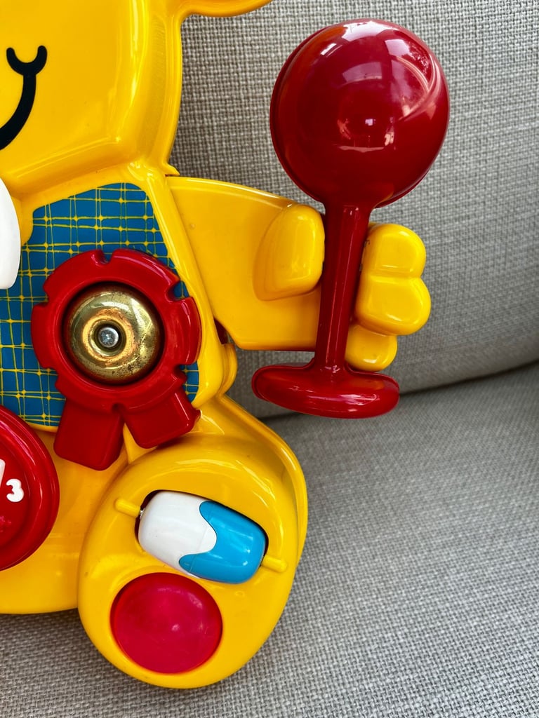 Matchbox Teddy Activity Centre & Fisher Price Drum, singing, counting Toys