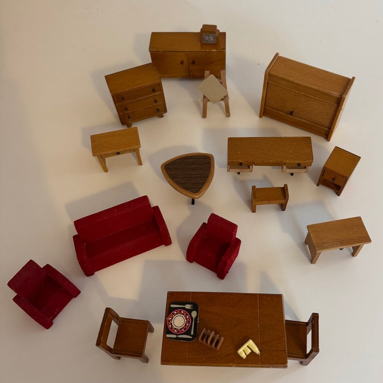 image for Retro Dolls House furniture