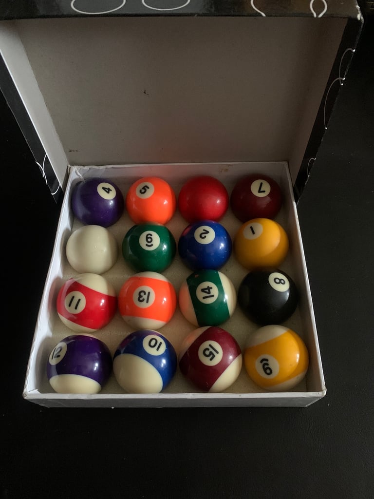 image for American striped pool balls