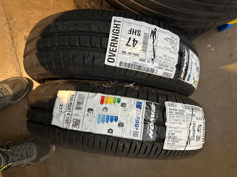 image for Avon 155 65 14 tyres for C1 107 Aygo