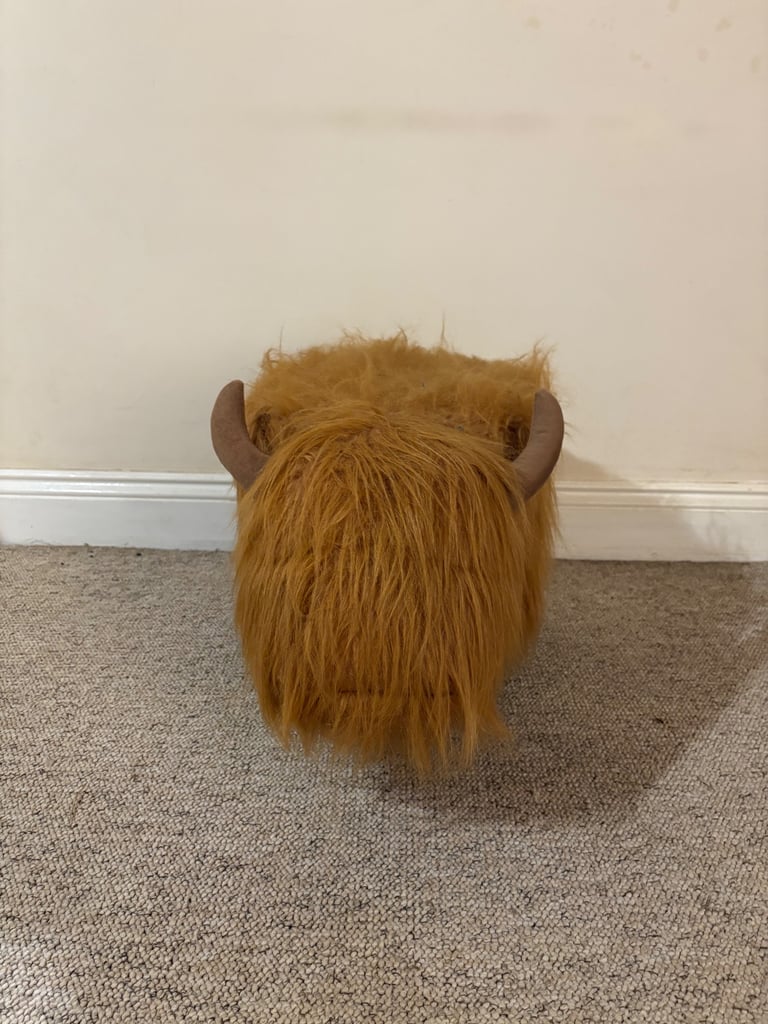 image for Highland cow footstool