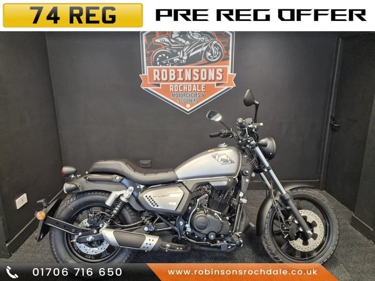 Pre Reg Keeway K Light 125cc learner legal cruiser.