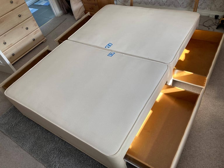 Double divan (no mattress)