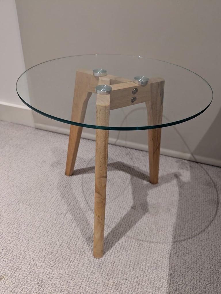 image for Coffee table wood/glass