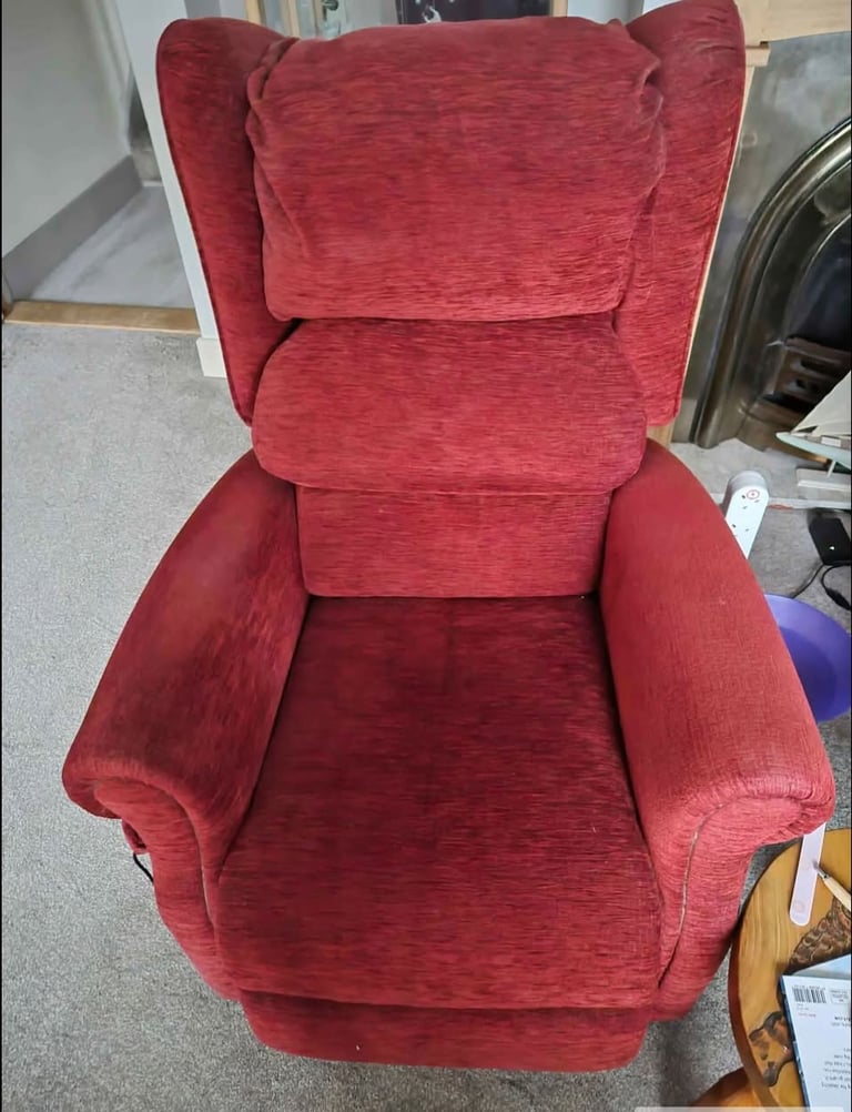 Can deliver red electric riser recliner armchair mobility chair lift tilt sit to stand up