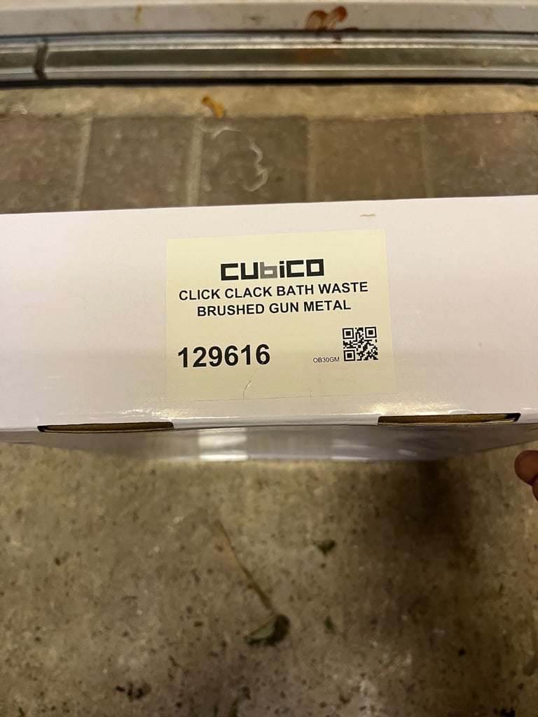 image for Brushed gun metal clicker bath waste 