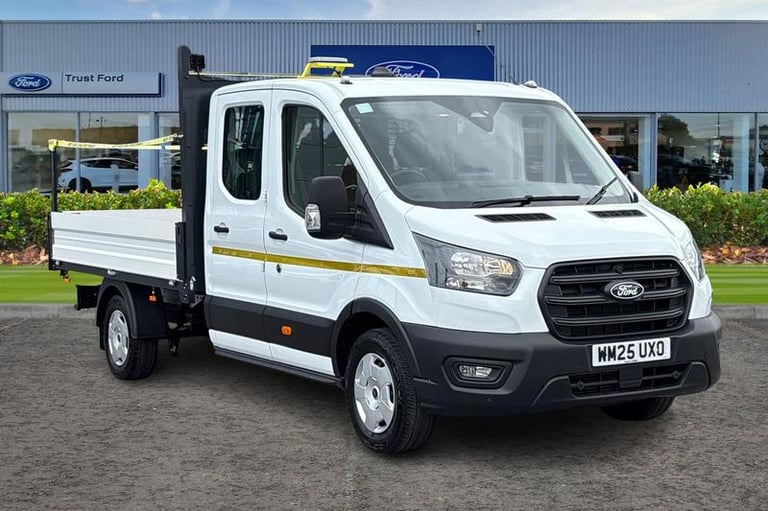 image for 2025 Ford Transit 350 Trend L3 LWB Double Cab Dropside RWD 2.0 EcoBlue 165ps HDE DAP, AIR CON Dro...