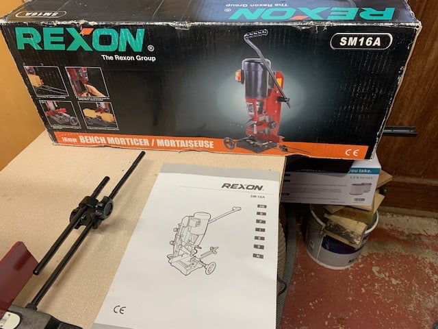 Rexon SM16A Bench Morticer - 16mm capacity - As new, boxed with manual