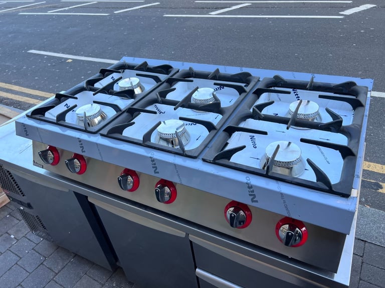NEW GAS 6 BURNER COOKER CATEWRING COMMERCIAL KITCHEN RESTAURANT TAKE AWAY SHOP 
