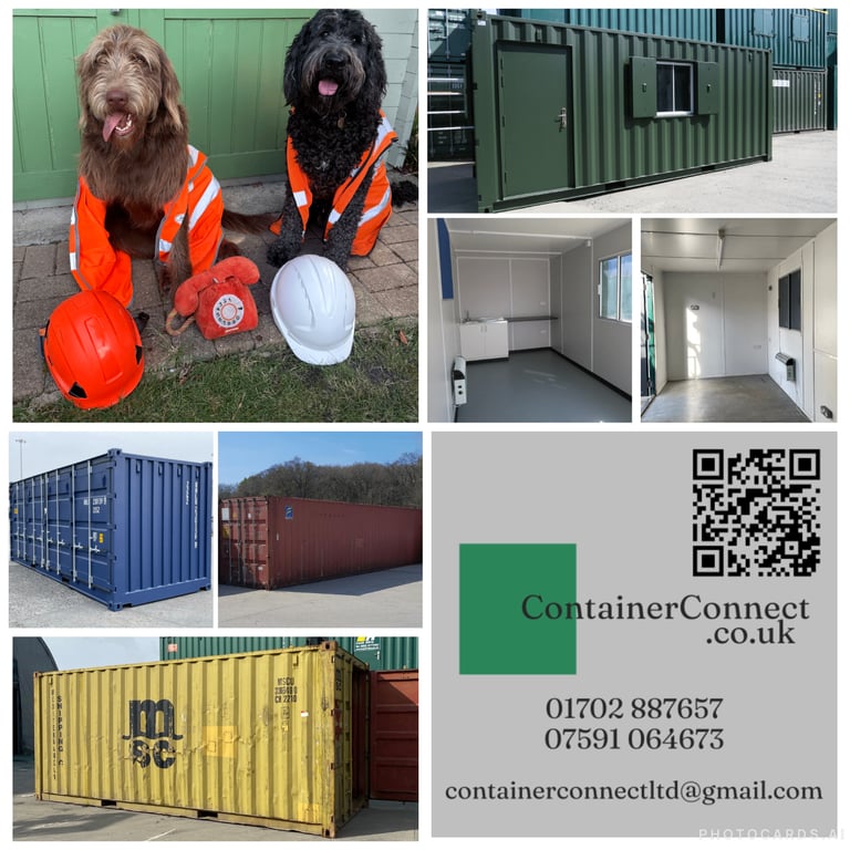 shipping containers from £1200 plus vat