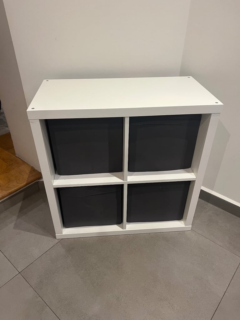 image for IKEA Kallax Storage Unit with Cubes 