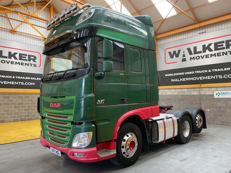DAF XF106 510 *EURO 6* SUPER SPACE, 6X2 TAG AXLE TRACTOR UNIT - 2017 - SV17 HGG