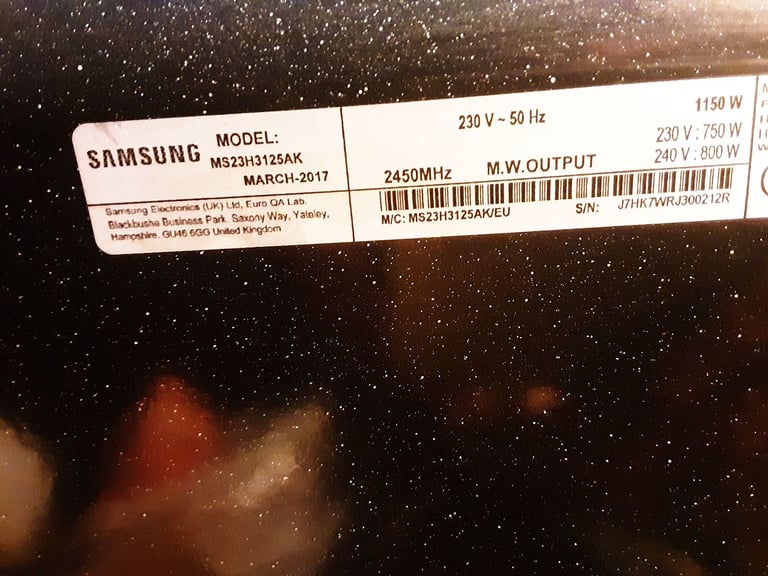 Samsung Microwave Digital