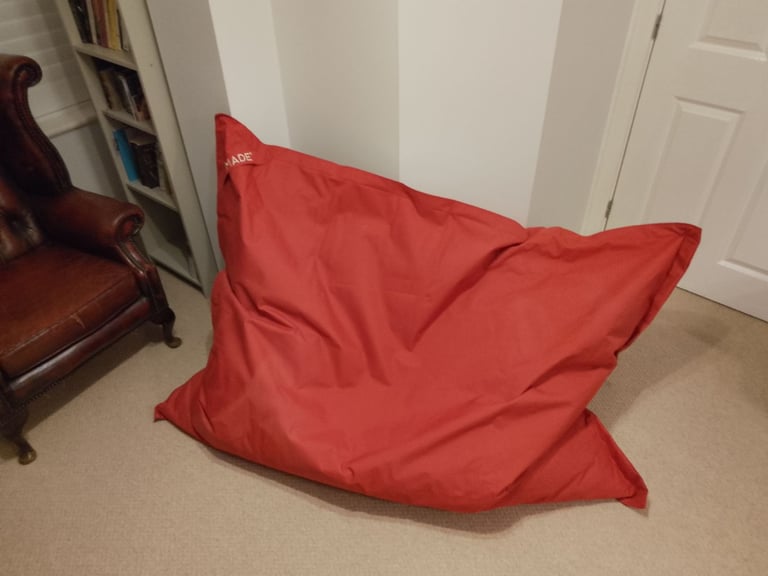 image for PRICE DROP! » MADE® XXL Large Beanbag for Indoor & Outdoor, Red, Excellent Condition