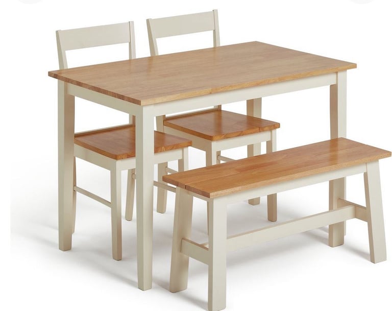 Table an x2 chairs with bench