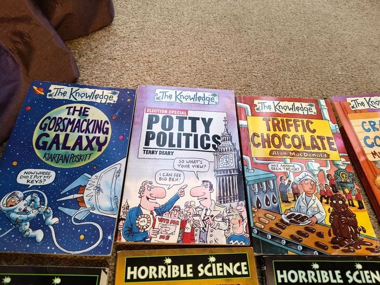 Horrible science, Horrible Geography and Histories , The Knowledge and Murderous Maths