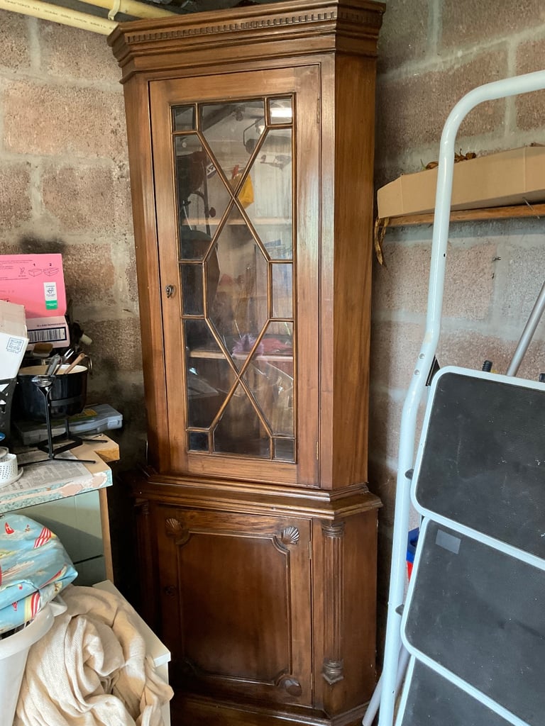 Reproduction corner cabinet