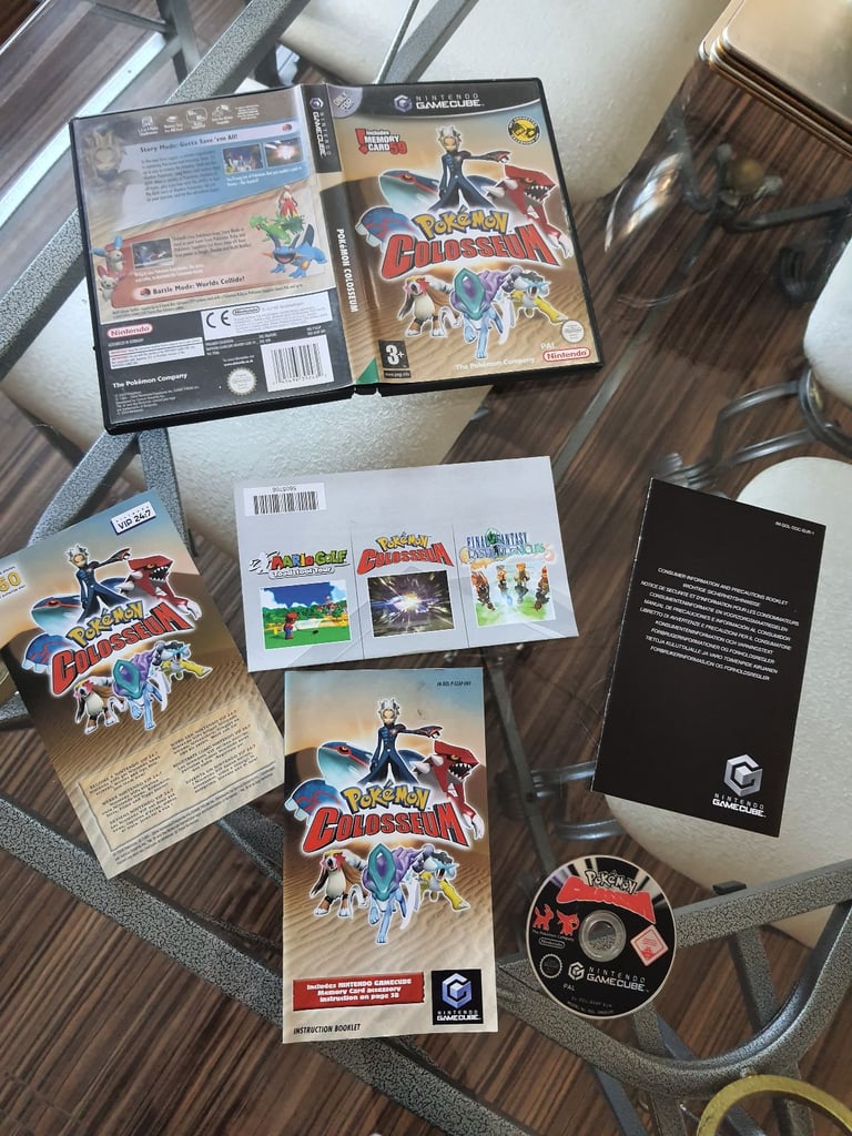 Pokemon Colosseum 🖤 Nintendo Gamecube 🖤 Boxed with Manual