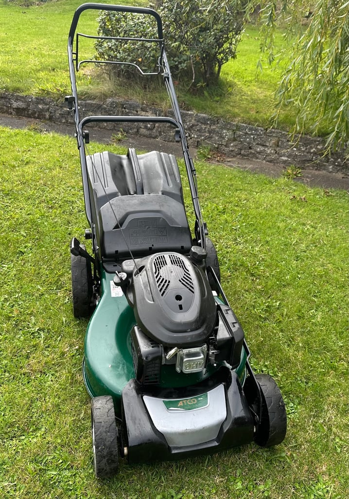 2024 Atco petrol lawnmower 20”cut serviced & sharpened Auto choke mower easy start 