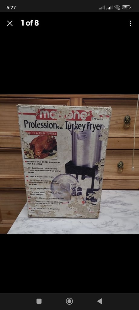 image for Professional Turkey / Fish Fryer - Boiling Pot - Up to 25lb - Cooking Equipment Pro